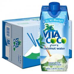 Vita Coco唯他可可椰子水饮料进口青椰果汁330ml*12瓶